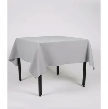 ubrus Stříbrný světle šedý obdélníkový ubrus 260 x 110 cm