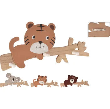 Věšák Věšák pro děti ZVÍŘÁTKA mix dekorů 47,5x17,5 cm