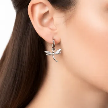 Náušnice Náušnice s motivem vážky z chirurgické oceli č. 1988