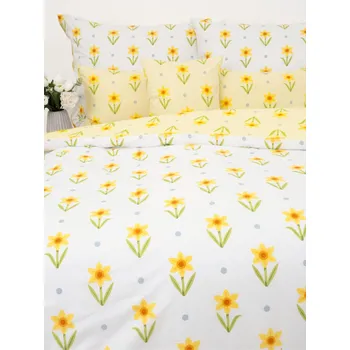 Bavlněné povlečení Renforcé - Narcis bíložluté