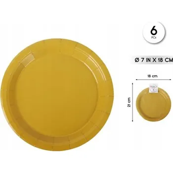 Talíř Zlatý papírový talíř - ideální na oslavu