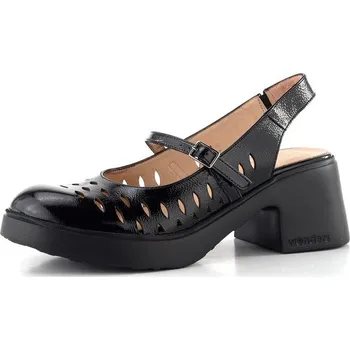 Dámské lodičky Wonders lakované lodičky s volnou patou negro E-7130 - 41 | P704216