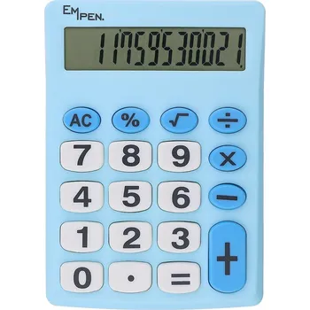 Kalkulačka Stolní kalkulačka Empen Conrad E4587, 12místný displej, modrá