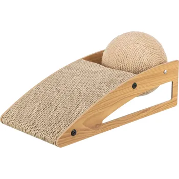 Trixie Škrabací rampa s míčem 40 x 17 x 20 cm přírodní