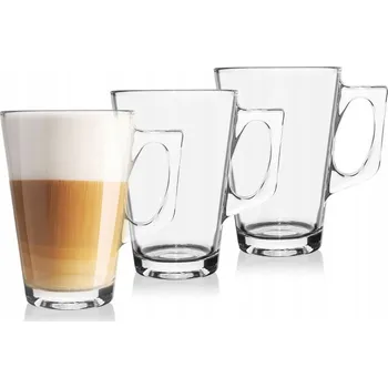 Sklenice Sklenice na kávu a čaj Excellent Houseware 250 ml 3 ks