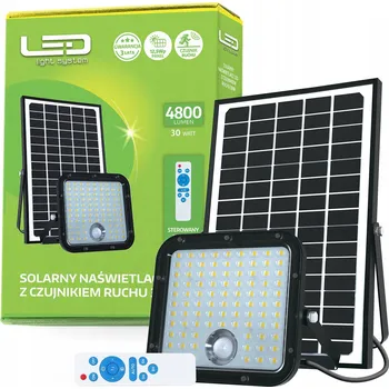 LED reflektor Kobi 30 W 4800 lm černý IP65 s pohybovým senzorem