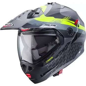 Helma na motorku Helma na moto Caberg Tourmax X Sarabe matt gun metal/black/yellow fluo