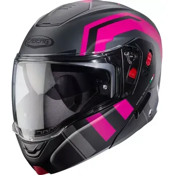 Helma na motorku Helma na moto Caberg Horus X Road matt gun metal/black/fuchsia