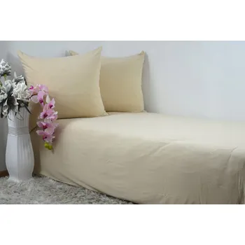 Povlečení Povlečení Jersey 180x200 krémové barvy KOBI