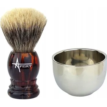 Štětka na holení Štětka na holení Jezevčí Fine Badger Kovová miska Husté Měkké štětiny