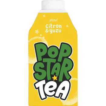 Ledový čaj Popstar Tea Citron Yuzu 0,5l cena za kartonové balení (Kartonové balení : 8 ks)
