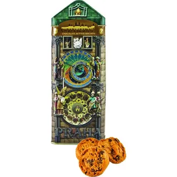 Old Prague Sušenky Čokoládové Orloj 120g (Kartonové balení : 12 ks)