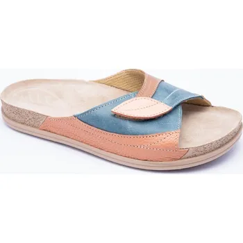 Dámské pantofle Dámská zdravotní pantofel Vesna Barva: oranžová-tyrkys, Velikost EU: 41