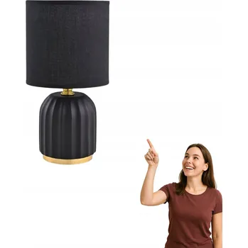 Lampička Zuma Line Stolní lampa černo-zlatá keramická 1xE14 40W