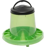 Tubusové krmítko pro kuřata a slepice závěsné, průhledné zelené objem 3 kg