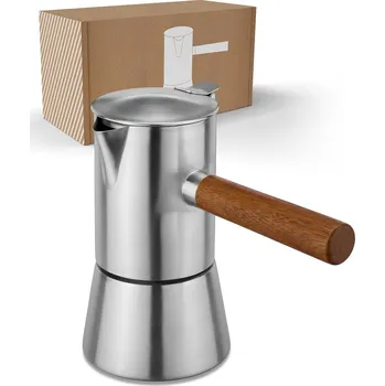 Příprava kávy LAMBDA COFFEE moka 300 ml – nerez, indukce, 5-6 šálky