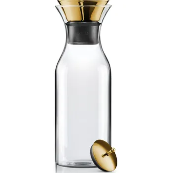 Karafa na vodu 1 l, mosazné víčko, sklo, Eva Solo