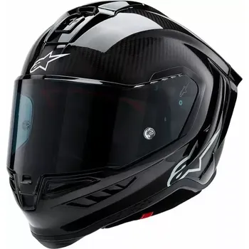 Helma na motorku Helma na moto 2024 Alpinestars Supertech R10 Solid black carbon matt/glossy