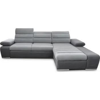 Sedací souprava EU022 Korfu-Ibiza 282 x 194 cm souprava otoman pravý šedá