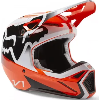 Helma na motorku Motokrosová helma Fox V1 Leed Helmet Dot/Ece Fluo Orange vel. XS