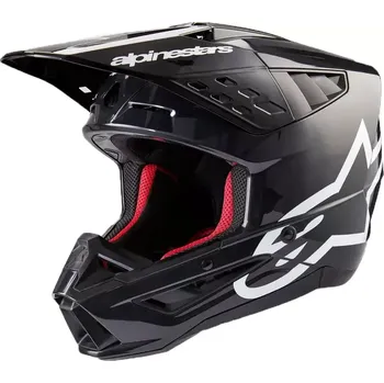 Helma na motorku Motokrosová helma 2025 Alpinestars SM5 Corp black/grey glossy helmet