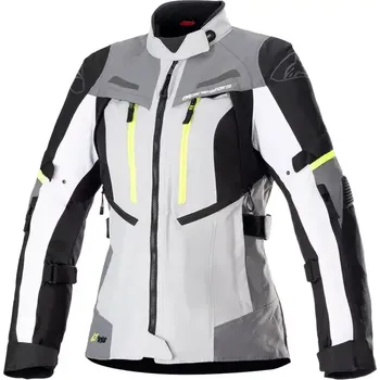 Moto bunda Dámská bunda na moto Alpinestars Stella Bogota Pro Drystar ice grey/dark grey