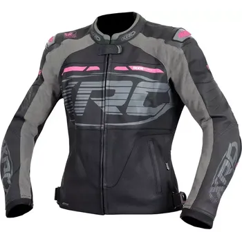 Moto oblečení Dámská bunda XRC Moos ladies leather jacket blk/pink/grey
