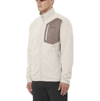 Pánská mikina Salomon Chroma Fleece FZ M LC2745000 - silver/cloud iron S