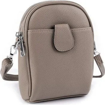 Dámská / dívčí kabelka crossbody s popruhem 15x18 cm - 16 béžová tmavá