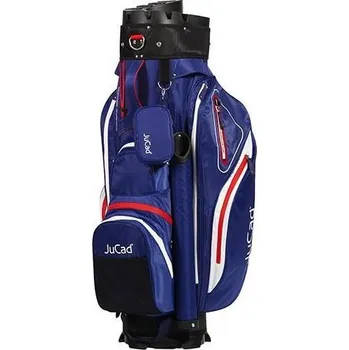 Golfový bag JuCad Manager Waterstop cart bag, modro/bílo/červený