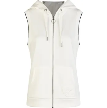 Dámská vesta BARBARA LEBEK DÁMSKÁ VESTA S KAPUCÍ - BÍLÁ 44