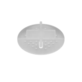 Terč pod dlažbu pevný H 2,0 mm - transparentní - celé balení 100 Ks (Plastový distanční křížek se základnou vhodný do štěrku, písku a travnatých ploch | Ø 64 mm | H 2,0 mm | spára 4 mm)