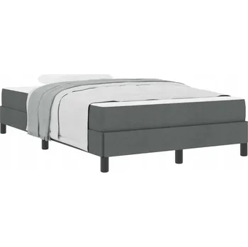 Postel Dřevěná manželská postel 4FIZJO 90x200 cm šedá