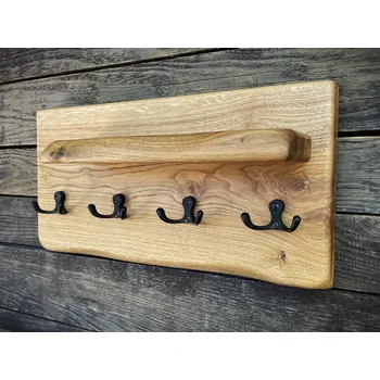 věšák na klíče Dřevěný věšák na klíče