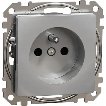 Elektrická zásuvka Elektrická Zásuvka Schneider Electric stříbrná