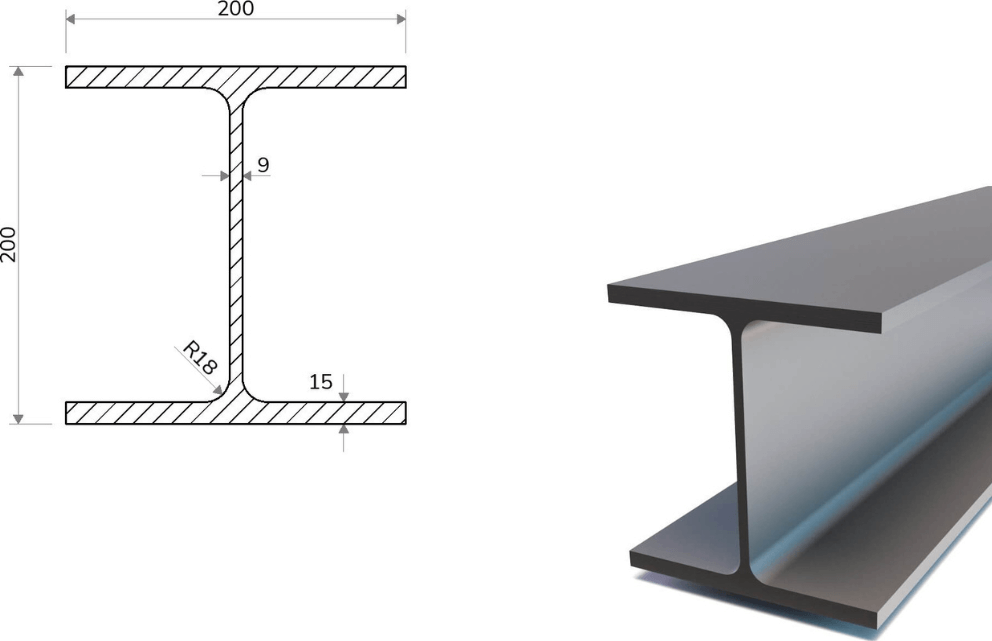 HEB 200 (S355) 12 m x 200 mm