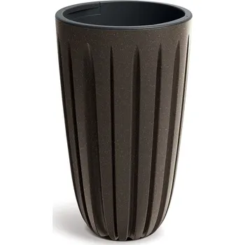 Květináč Plastový květináč Warios Eco Wood 29x50 cm kávovový