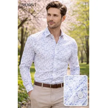 Pánská košile EGO MAN košile pánská S0308-01 XL bílá