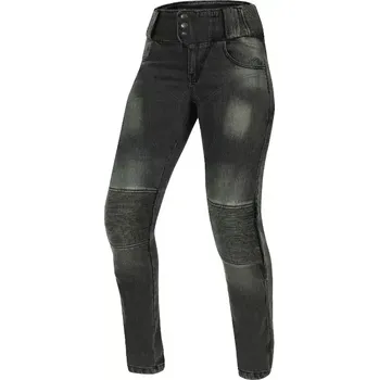 Moto kalhoty Trilobite Bella 36 ladies grey jeggins