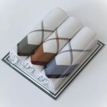 ETEX Pánské látkové kapesníky VLNKY světlé 5 - 3 kusy