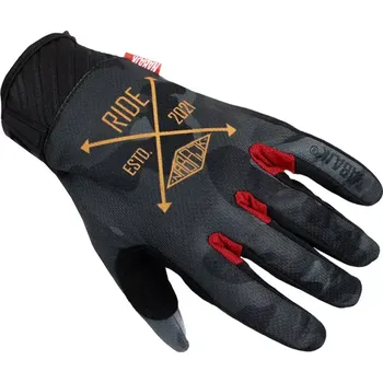 Cyklistické rukavice Pánské rukavice Nabajk Pradeed black/orange