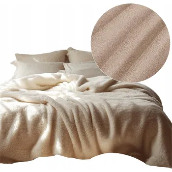 Povlečení Bavlněné Sada povlečení THICK FROTÉ 200x220 SOFT TERRY béžová barva