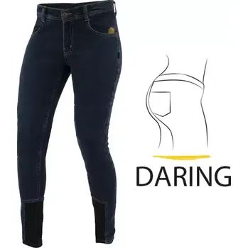 Moto kalhoty Dámské džíny na motorku Trilobite Allshape daring fit blue