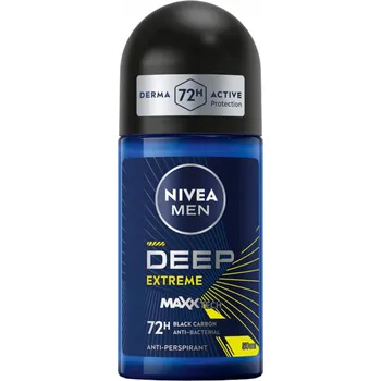 NIVEA MEN DEEP SPORT Kuličkový antiperspirant pro muže s černým uhlím 50 ml