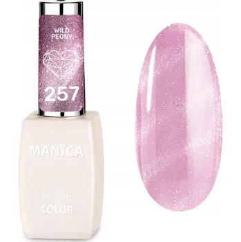 Přípravek na nehty Manica Hybridní lak Cat Eye LED/UV 10ml - Wild Peony - 257