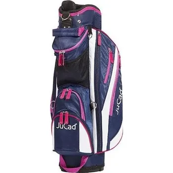 Golfový bag JuCad Junior dětský cart bag, modro/bílo/růžový