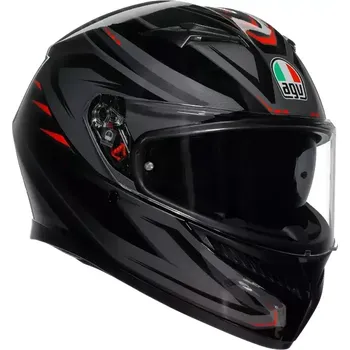 Helma na motorku AGV K3 ECE 22.06 SYTH BLACK/RED vel. M