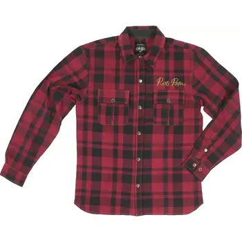 Pánská košile Košile Rusty Pistons RPSWM23 Hoback 2.0 red vel. 2XL