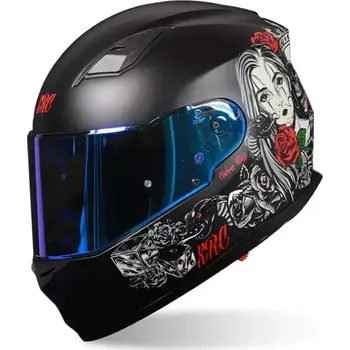 Helma na motorku Helma na moto XRC Cobra king matt black/red