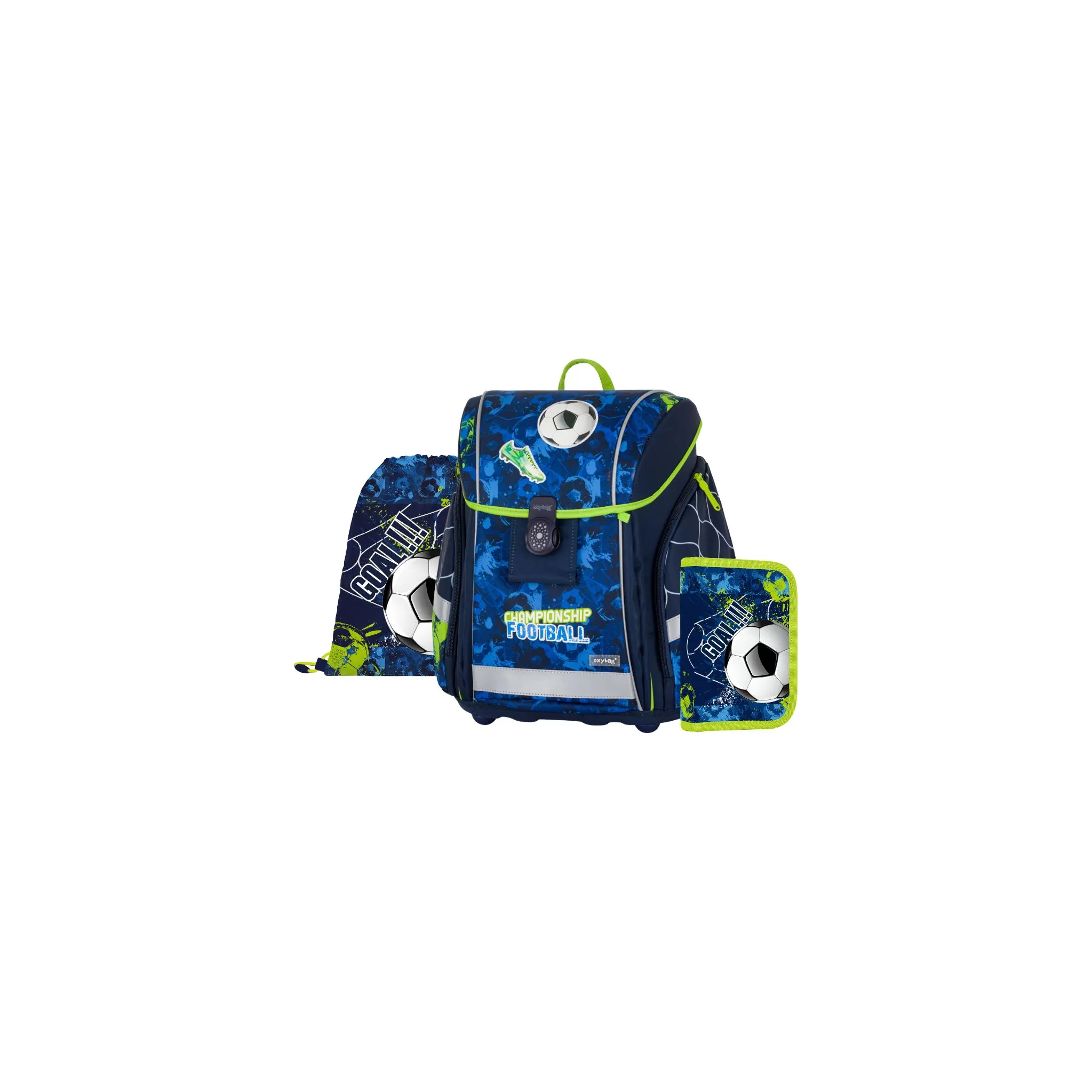 Fotografie 1 - Set školních potřeb Oxybag Premium Light 3dílný set Fotbal 2 0-98926